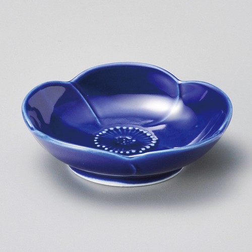 15712-411 梅小皿ルリ|業務用食器カタログ陶里30号