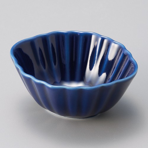 15730-081 ネイビー楕円リンカ豆鉢|業務用食器カタログ陶里30号