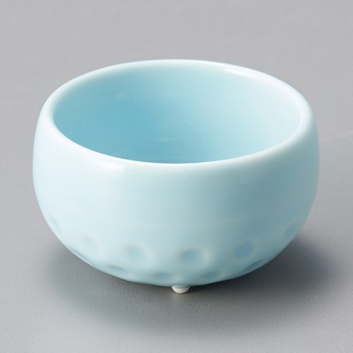15731-291 ブルー三ッ足珍味(小)|業務用食器カタログ陶里30号