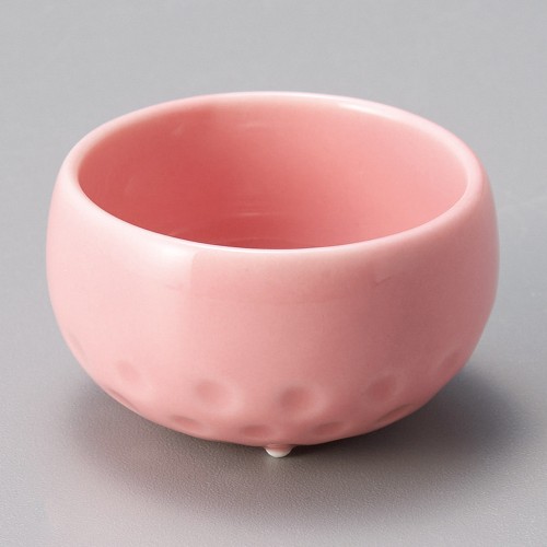 15732-291 ピンク三ッ足珍味(小)|業務用食器カタログ陶里30号