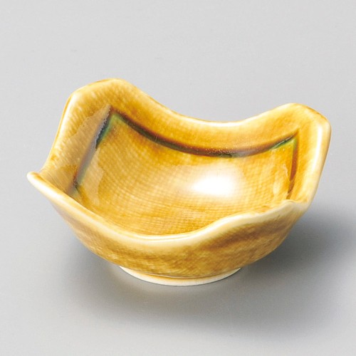 15826-321 黄瀬戸線角珍味|業務用食器カタログ陶里30号