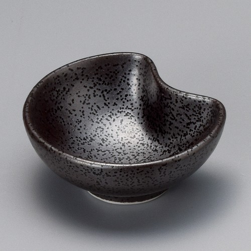 15930-511 黒月型珍味小付|業務用食器カタログ陶里30号