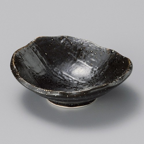 16017-331 縄文楕円千代口(黒)|業務用食器カタログ陶里30号