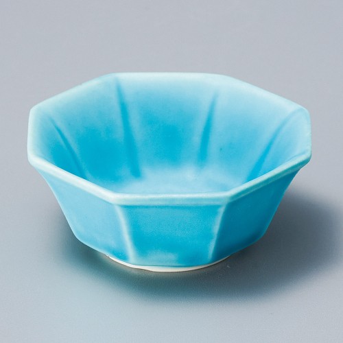 16044-331 マットブルー八角珍味|業務用食器カタログ陶里30号