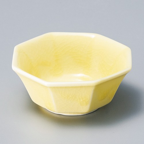 16046-331 イエロー八角珍味|業務用食器カタログ陶里30号