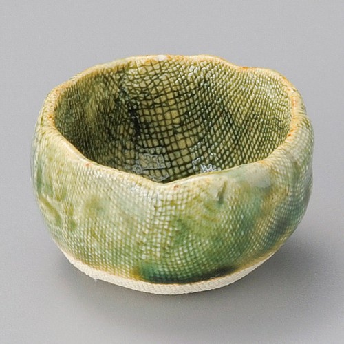 16106-181 手造り織部つぼ型珍味(大)|業務用食器カタログ陶里30号