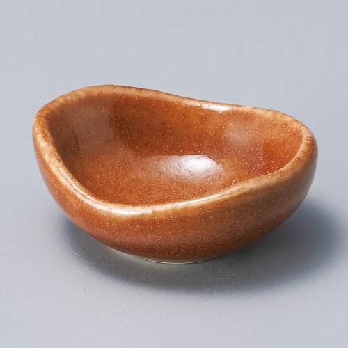 16120-251 たまご型珍味 茶|業務用食器カタログ陶里30号