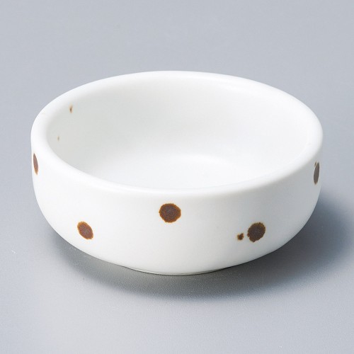16132-031 白サビドット丸珍味|業務用食器カタログ陶里30号