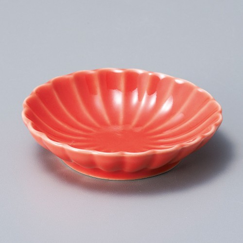 16146-341 ちび菊(赤)小皿|業務用食器カタログ陶里30号