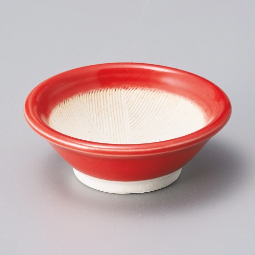 16309-341 レッド2.5すり小鉢|業務用食器カタログ陶里30号