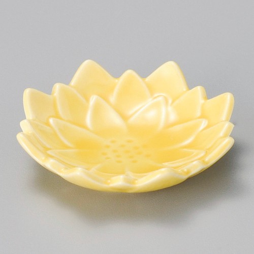 16323-101 菊豆小皿(黄)|業務用食器カタログ陶里30号