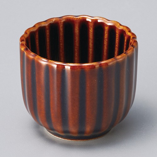 16543-541 漆釉菊型珍味|業務用食器カタログ陶里30号