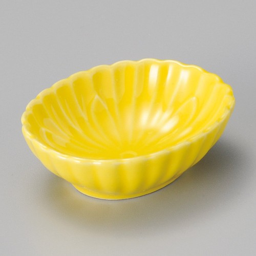 16553-12.291 菊形小判 珍味黄|業務用食器カタログ陶里30号