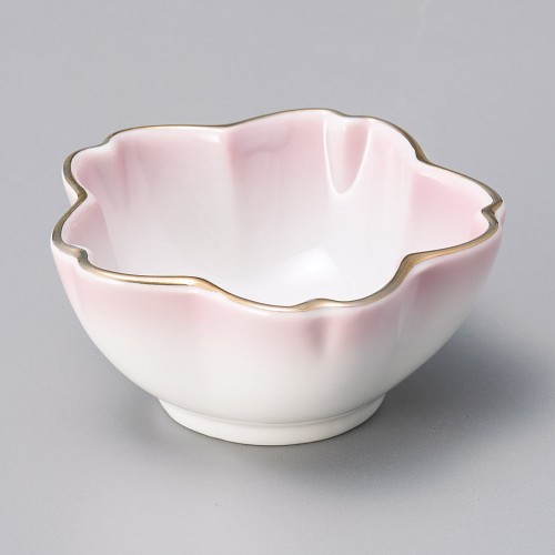 16603-021 ピンク吹桜型珍味|業務用食器カタログ陶里30号
