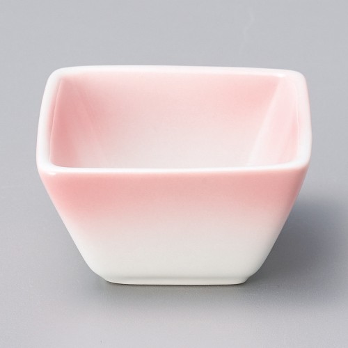 16606-021 ピンク吹角型豆小鉢|業務用食器カタログ陶里30号