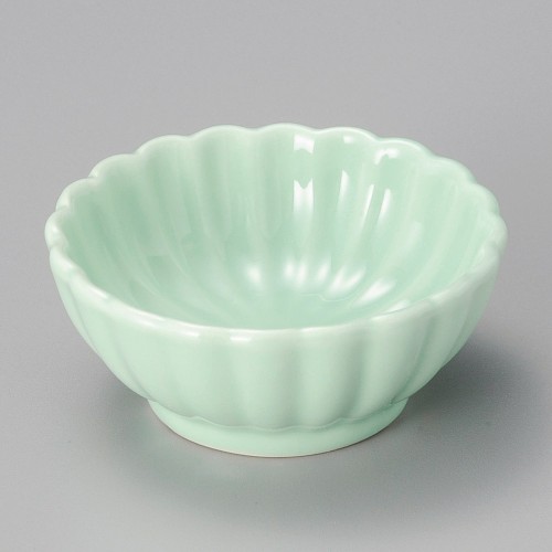 16621-161 緑釉菊型豆鉢|業務用食器カタログ陶里30号