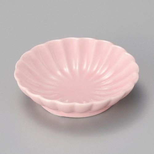 16707-331 ピンク菊型豆小皿|業務用食器カタログ陶里30号