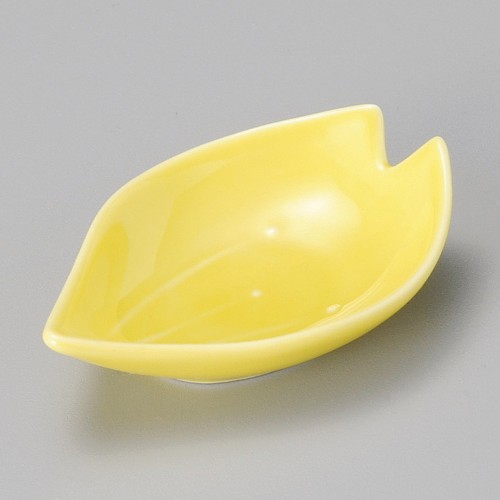 16719-151 桜形豆皿黄|業務用食器カタログ陶里30号