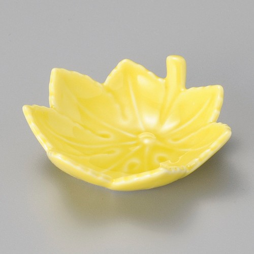 16722-151 紅葉形豆皿黄|業務用食器カタログ陶里30号