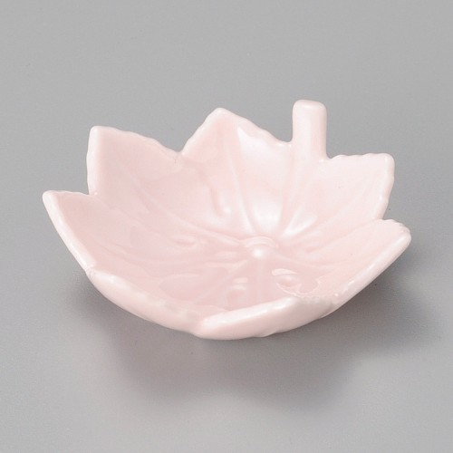 16724-151 紅葉形豆皿ピンク|業務用食器カタログ陶里30号