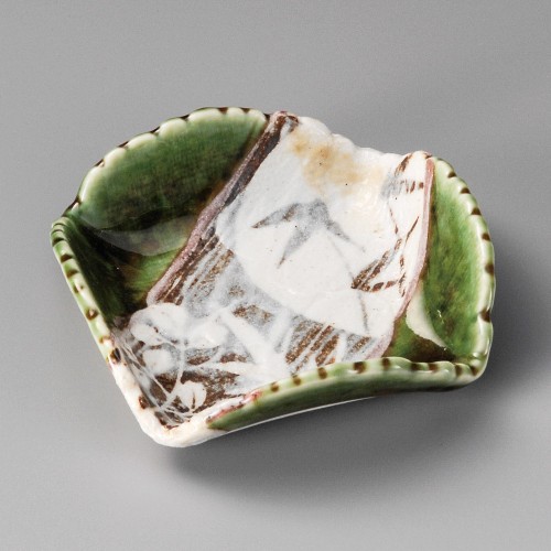 16917-181 織部山草花角鉢|業務用食器カタログ陶里30号