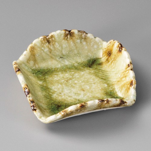 17020-081 灰釉流四折鉢|業務用食器カタログ陶里30号