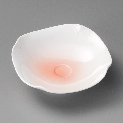 17205-081 オレンジ吹四方押鉢|業務用食器カタログ陶里30号