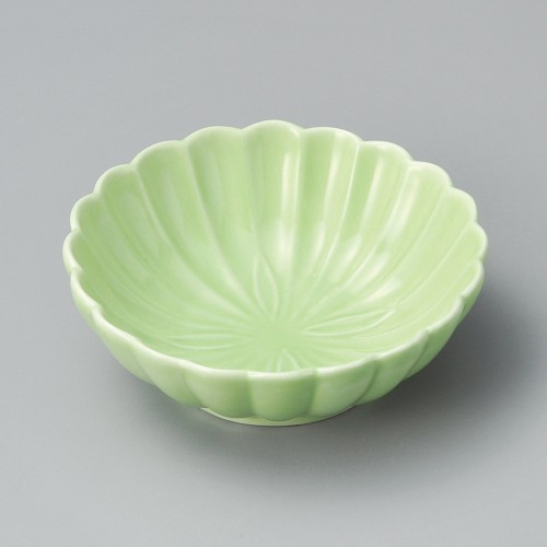 17426-021 グリーン菊型鉢|業務用食器カタログ陶里30号