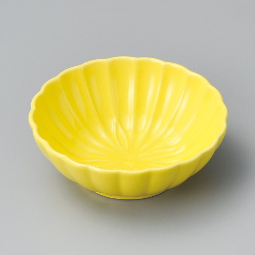 17427-021 黄色菊型鉢|業務用食器カタログ陶里30号