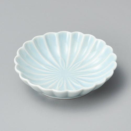 17428-021 青磁菊型皿|業務用食器カタログ陶里30号