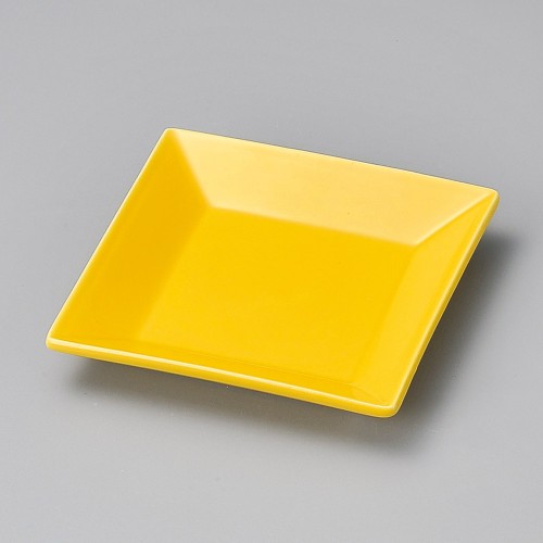 17523-291 黄正角銘々皿|業務用食器カタログ陶里30号