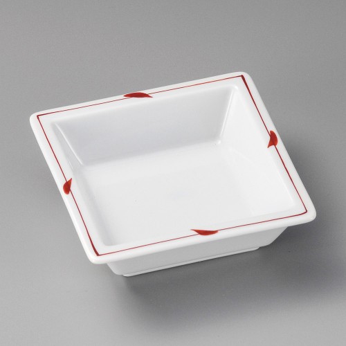 17613-121 赤笹松華堂角鉢|業務用食器カタログ陶里30号
