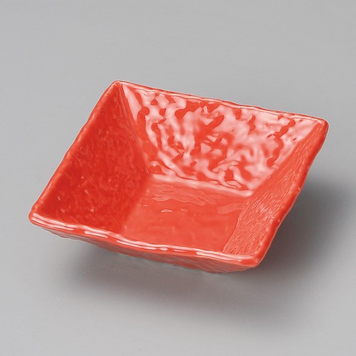 17625-491 朱正角浅小鉢|業務用食器カタログ陶里30号