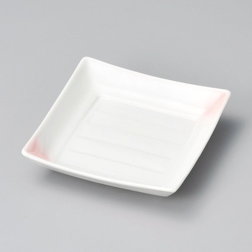 17719-471 ピンク吹角小皿|業務用食器カタログ陶里30号