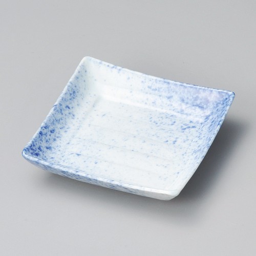 17720-471 吹き墨削り正角皿|業務用食器カタログ陶里30号