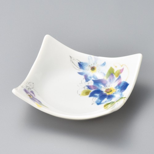 17729-631 青花四方上り皿|業務用食器カタログ陶里30号