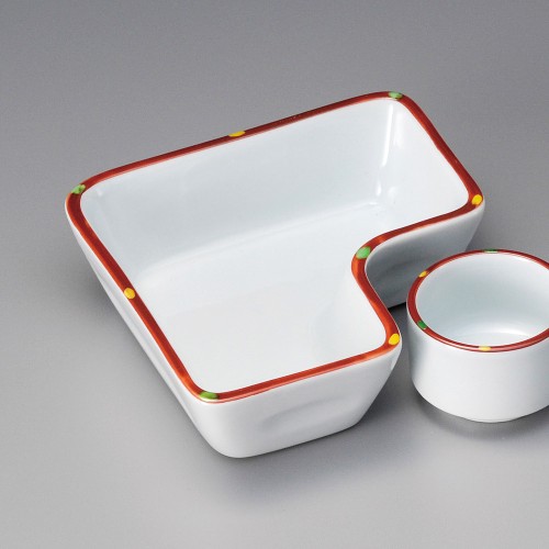 17905-121 八坂L字鉢|業務用食器カタログ陶里30号