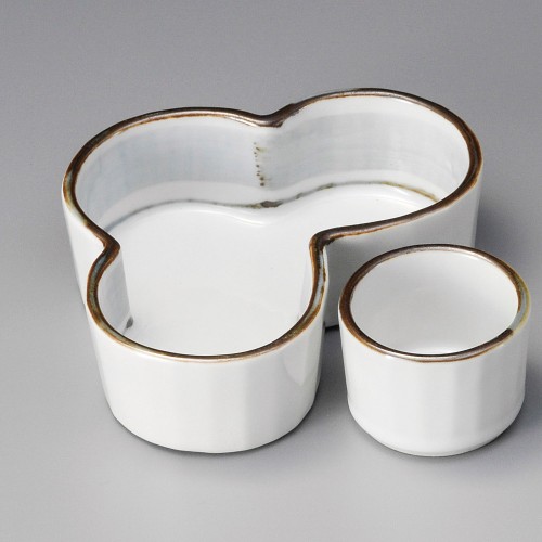17907-151 淡彩ライン松花堂松形小鉢|業務用食器カタログ陶里30号