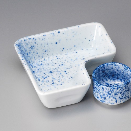 17915-401 吹墨L形鉢|業務用食器カタログ陶里30号