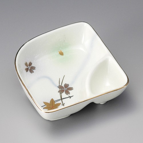 17930-081 白吹竜田川仕切鉢|業務用食器カタログ陶里30号
