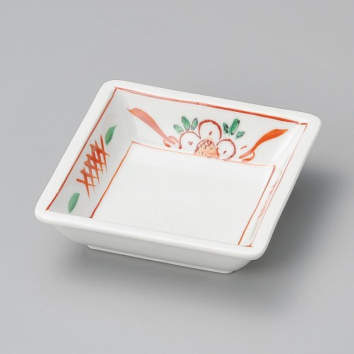 18107-461 赤万暦4.0角形丼|業務用食器カタログ陶里30号