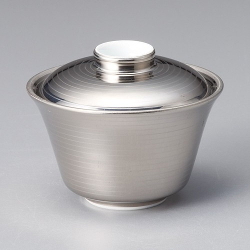 18503-401 プラチナ千段筋蓋物 (小)|業務用食器カタログ陶里30号