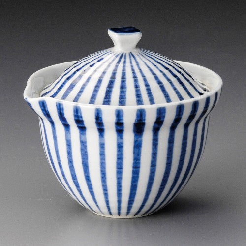 18608-181 ゴス十草片口スリ目蓋付鉢|業務用食器カタログ陶里30号