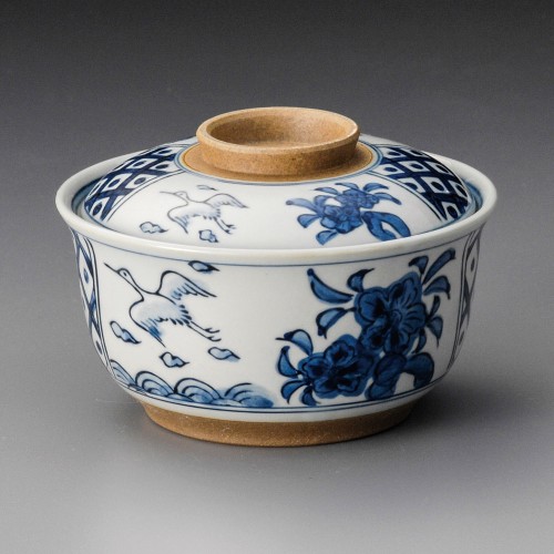 18616-411 新花鳥蓋付碗|業務用食器カタログ陶里30号