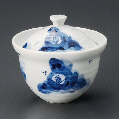 18705-651 呉須ダミ椿蓋物|業務用食器カタログ陶里30号
