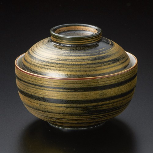 18823-471 黒結晶金刷毛小煮物碗|業務用食器カタログ陶里30号
