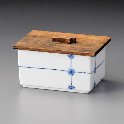 18904-181 十文字小花長角鉢|業務用食器カタログ陶里30号