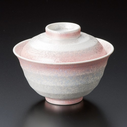 18913-471 ピンクラスター段付き煮物碗|業務用食器カタログ陶里30号