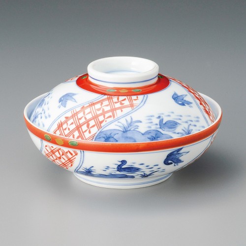19213-161 万暦花鳥蓋向|業務用食器カタログ陶里30号