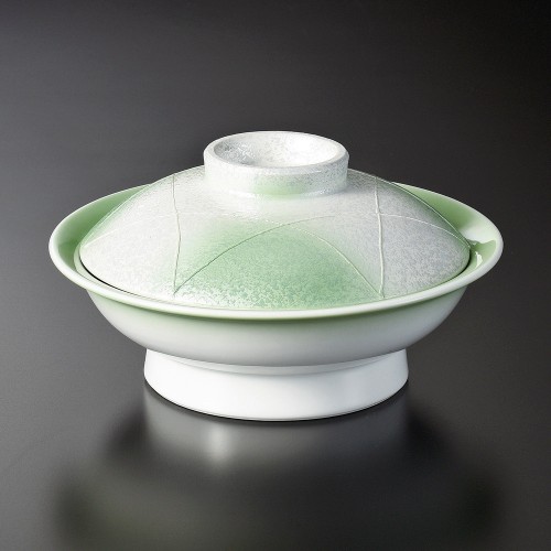 19216-471 ヒワグリーンラスター平蓋向|業務用食器カタログ陶里30号